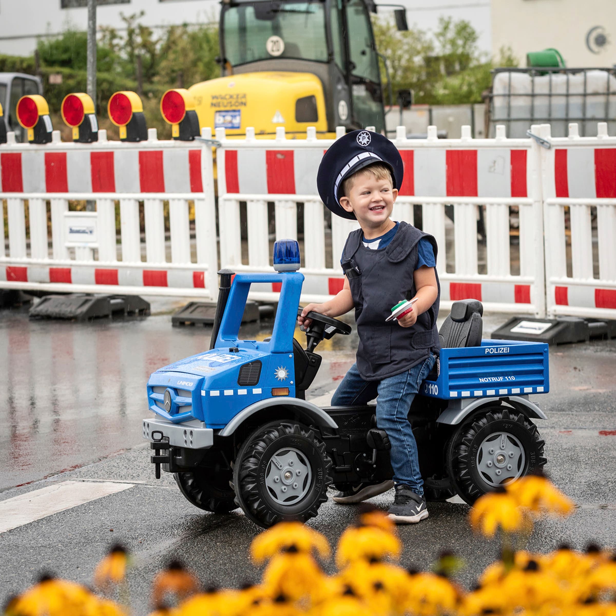 37% Rabatt! Rolly Toys® Tretfahrzeug rollyUnimog Polizei online kaufen