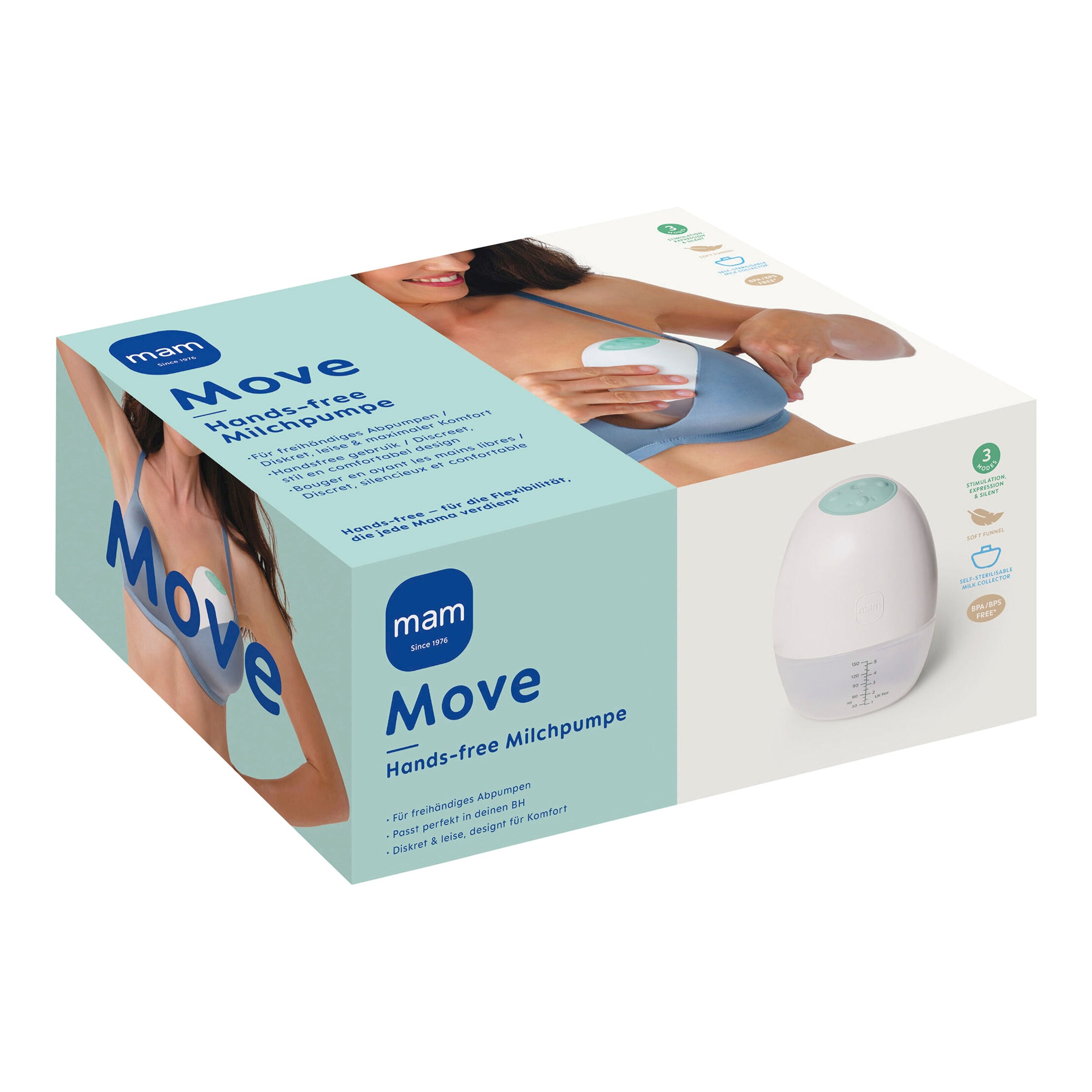 40% Rabatt! Mam Elektrische Milchpumpe Move Hands-free online kaufen