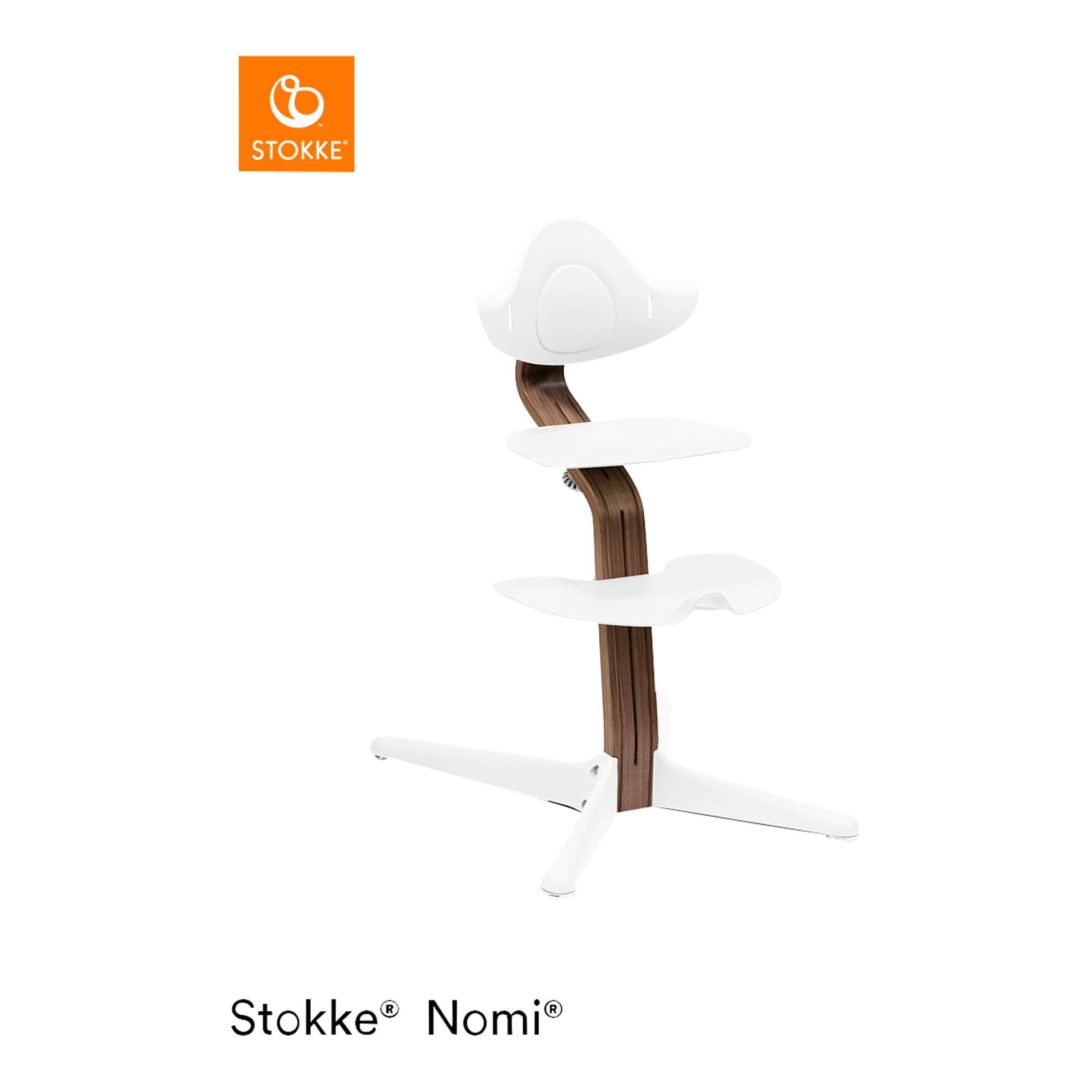 56% Rabatt! Stokke® Nomi Bundle Hochstuhl Walnuss inkl. Babyset online kaufen