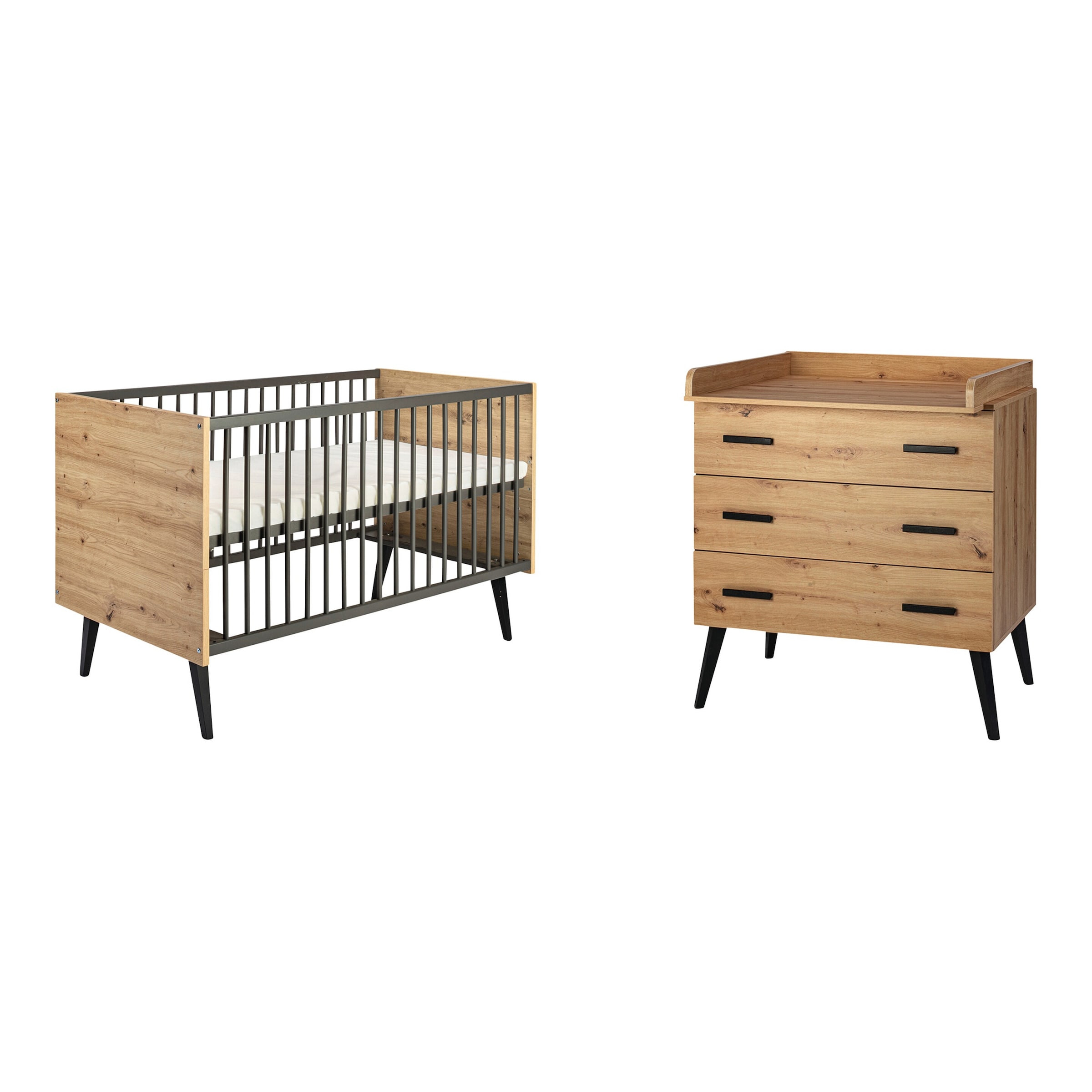 59% Rabatt! Schardt 2-tlg. Babyzimmer Morris Oak online kaufen