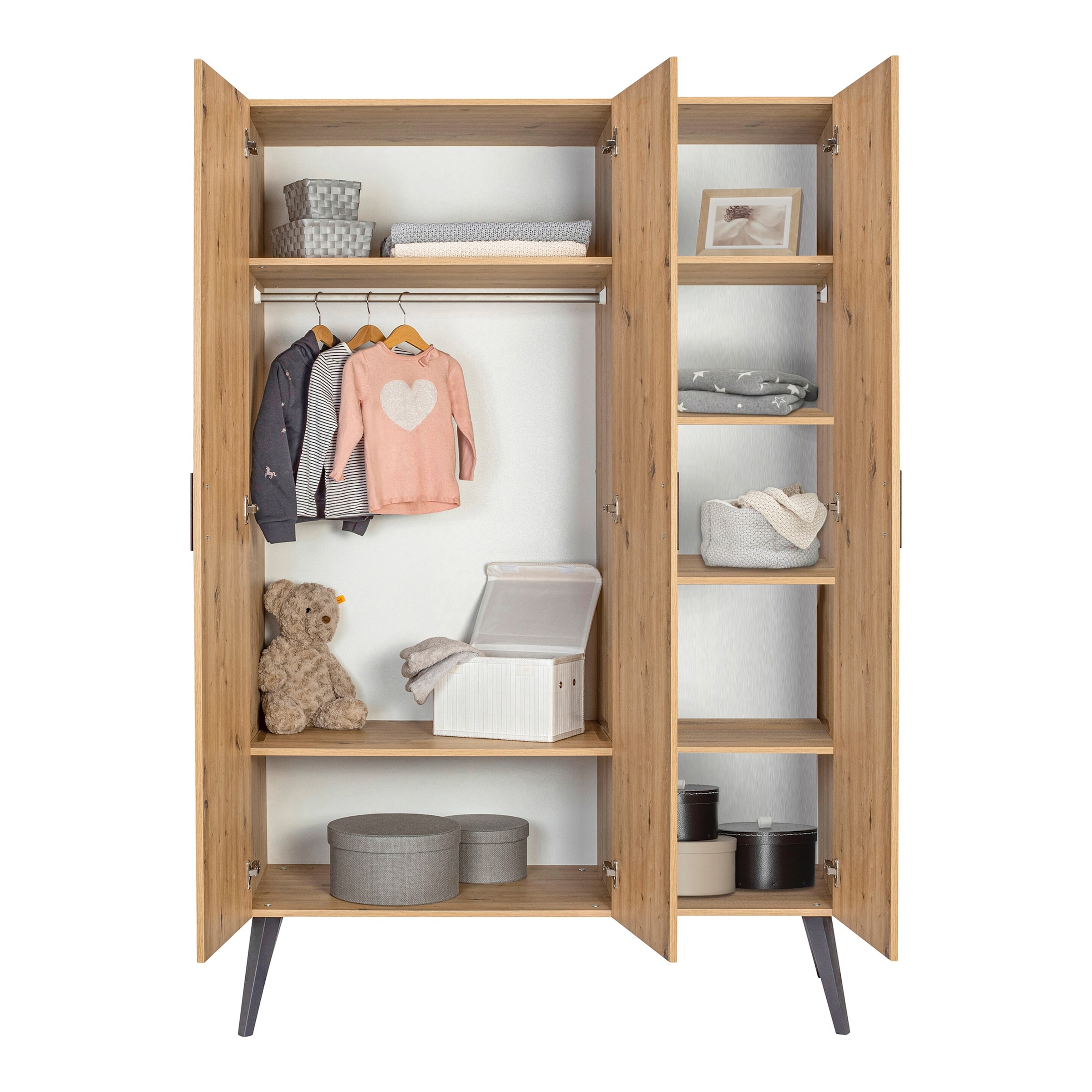 59% Rabatt! Schardt Kleiderschrank Morris Oak 3-türig online kaufen