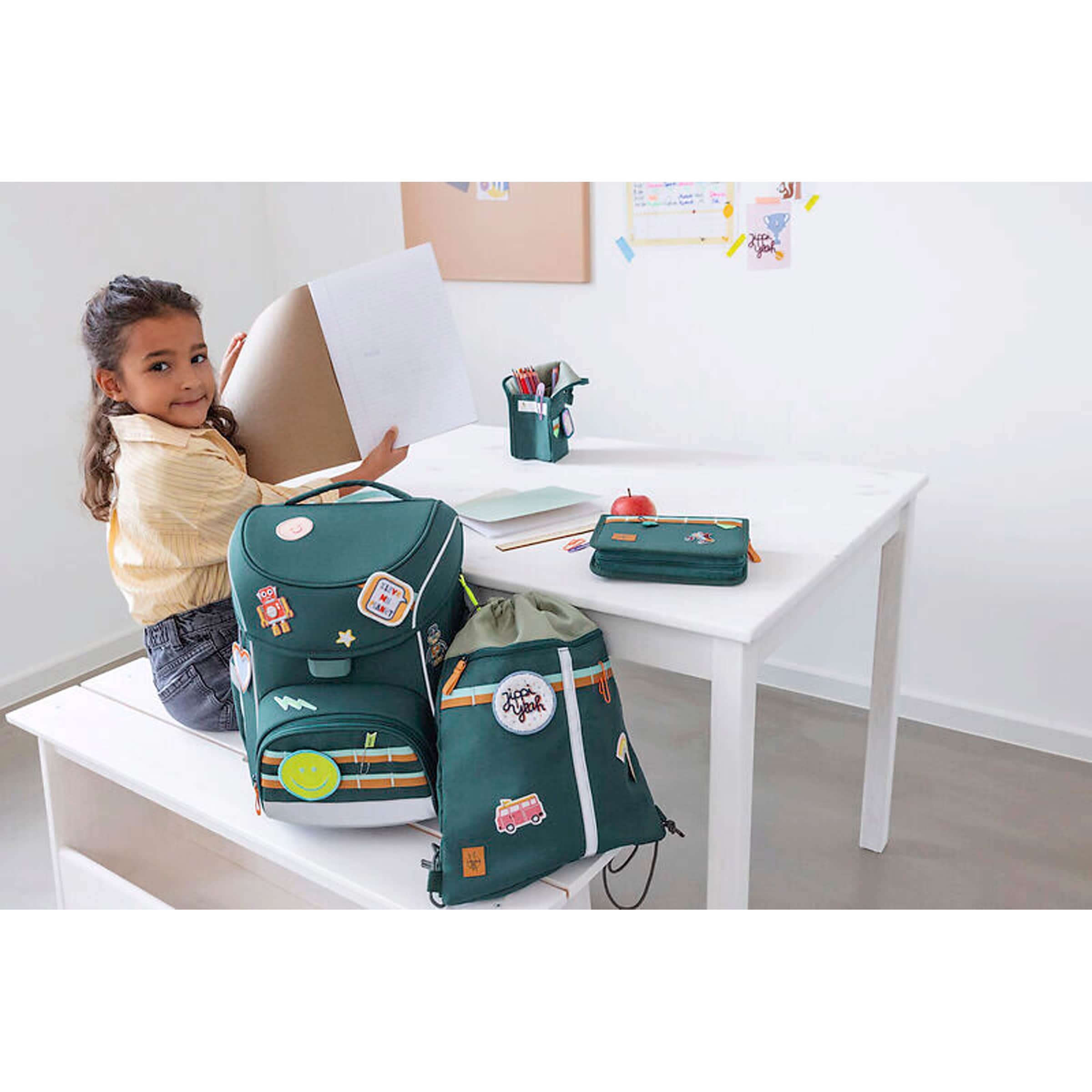 67% Rabatt! Lässig Schulranzen-Set Slim Unique 7-tlg. online kaufen