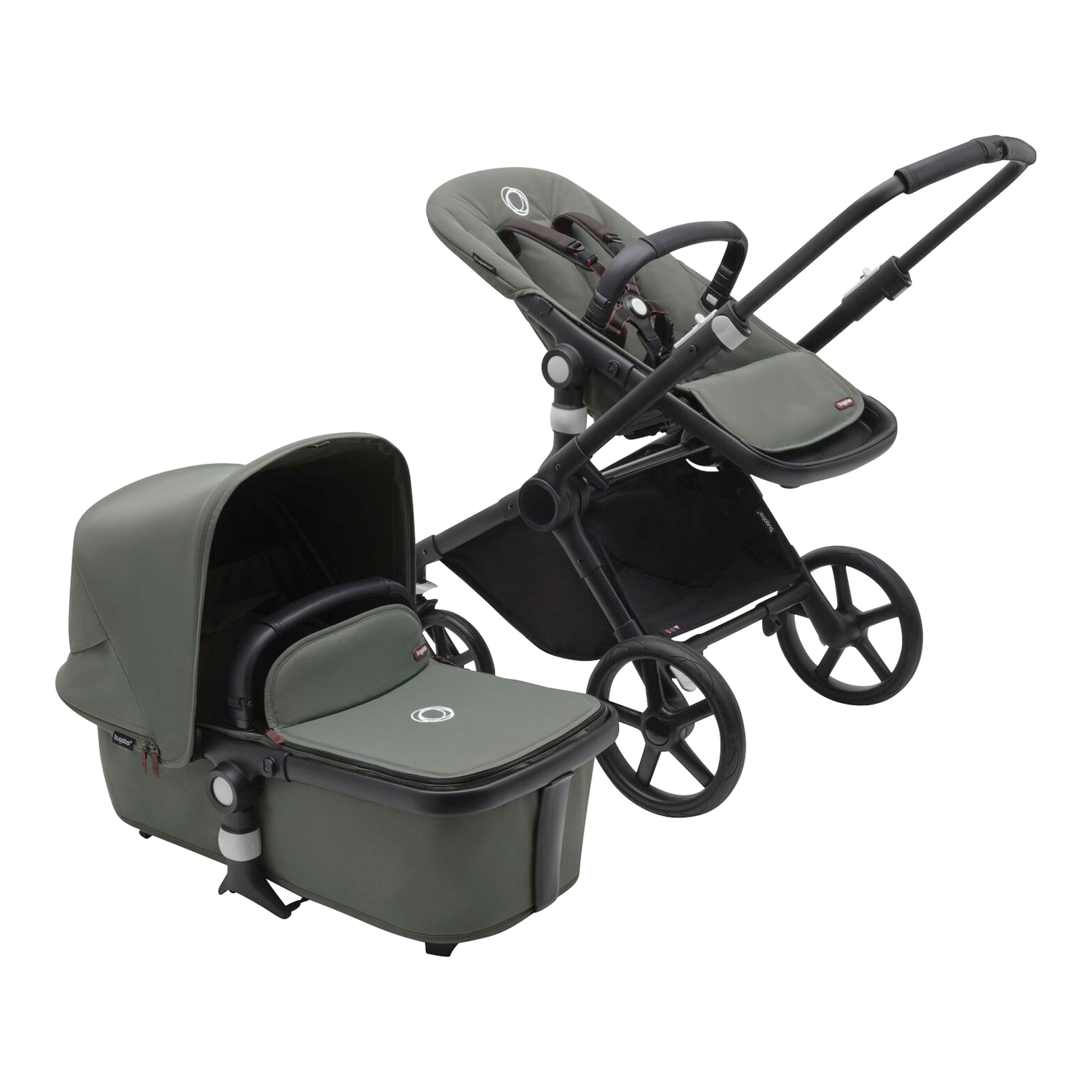 Bugaboo Fox Cub Kombikinderwagen Set essential inkl. Fußsack gruen online kaufen Bugaboo Fox Cub Kombikinderwagen Set essential inkl. Fußsack gruen online kaufen