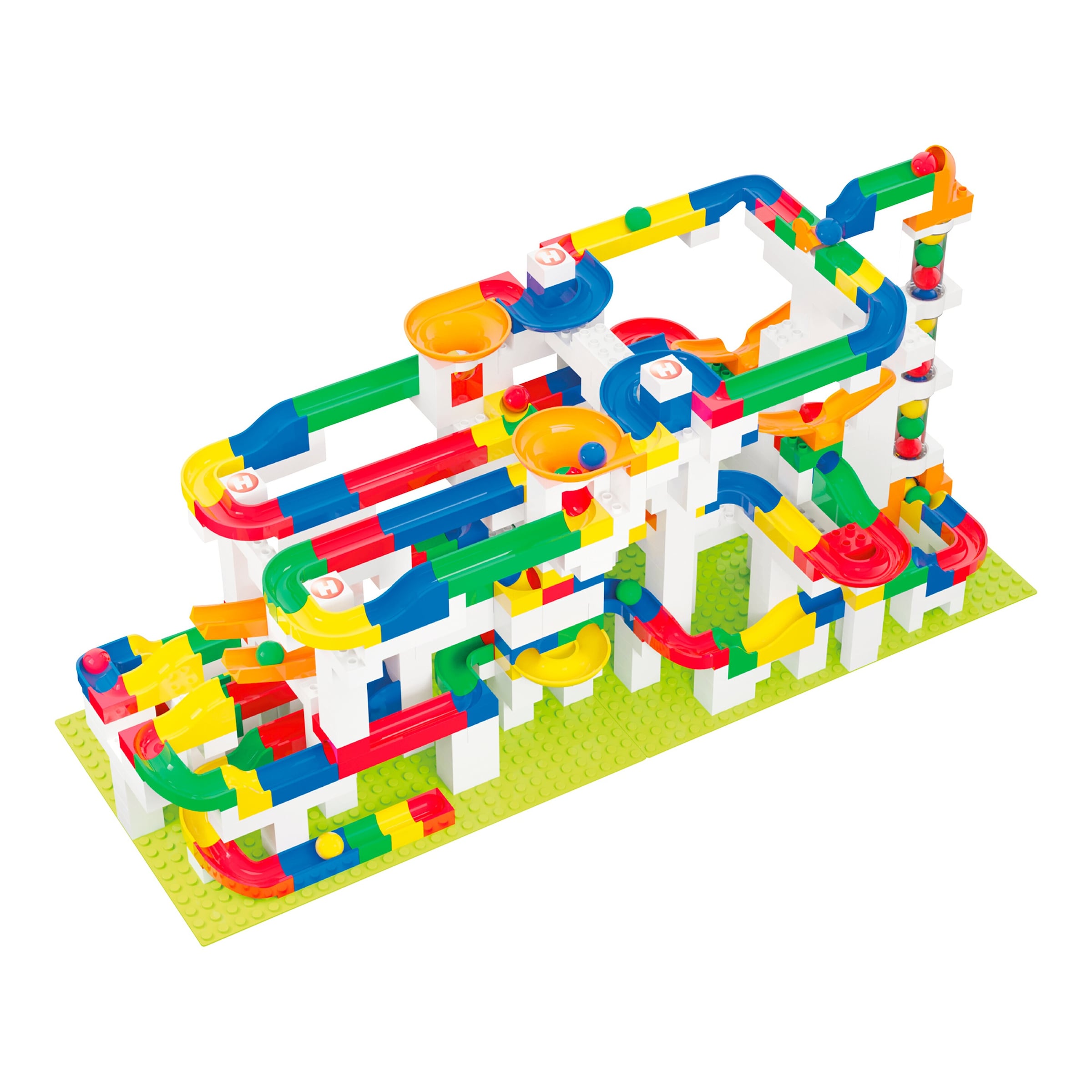 90% Rabatt! Hubelino Kugelbahn Baukasten mega 585-tlg. online kaufen