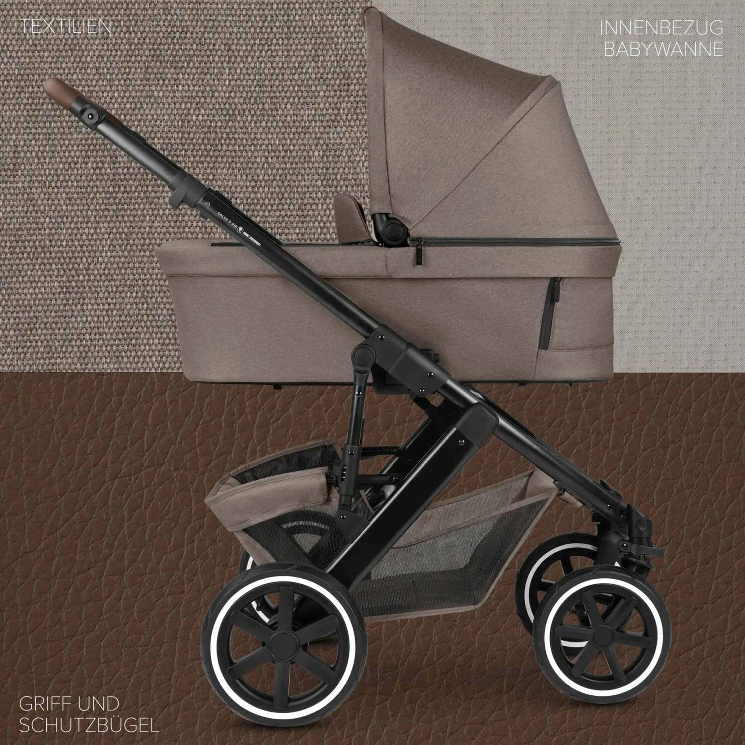 Abc Design Kombikinderwagen Salsa 5 Air inkl. Babyschale Pebble 360 Pro 2 braun online kaufen