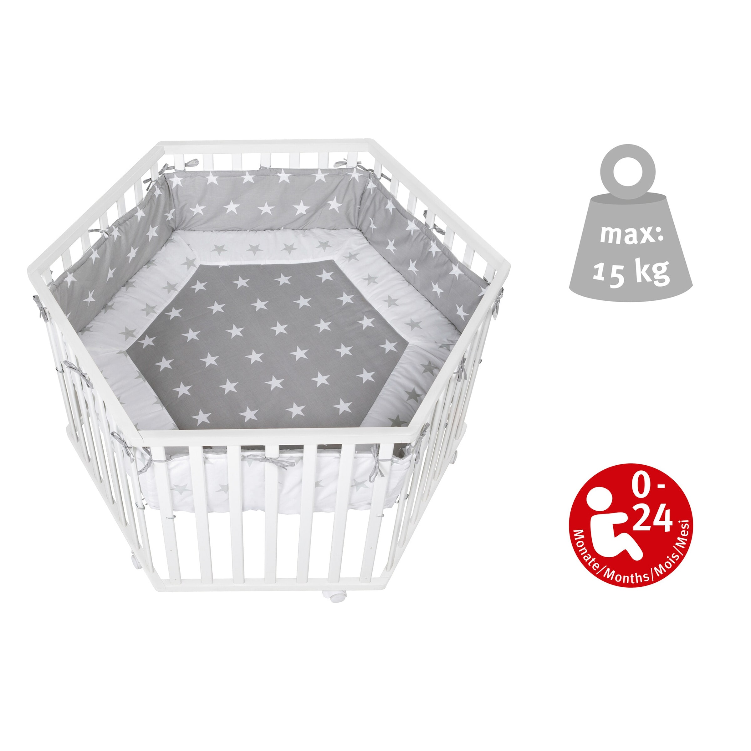 Roba Laufgitter Little Stars 6-eckig Unkategorisiert online kaufen