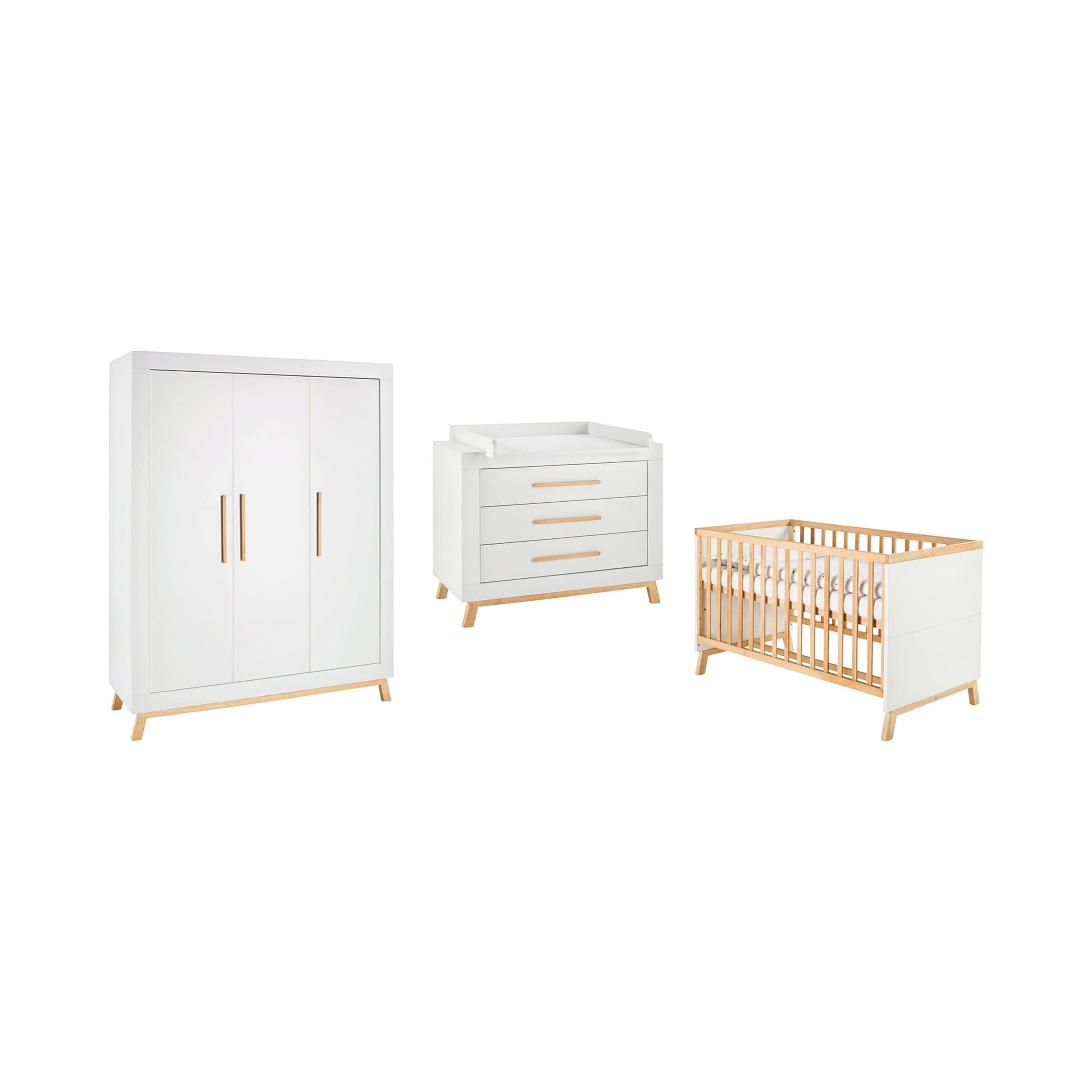 Schardt 3-tlg. Babyzimmer Miami mit 3-türigem Kleiderschrank online kaufen Schardt 3-tlg. Babyzimmer Miami mit 3-türigem Kleiderschrank online kaufen