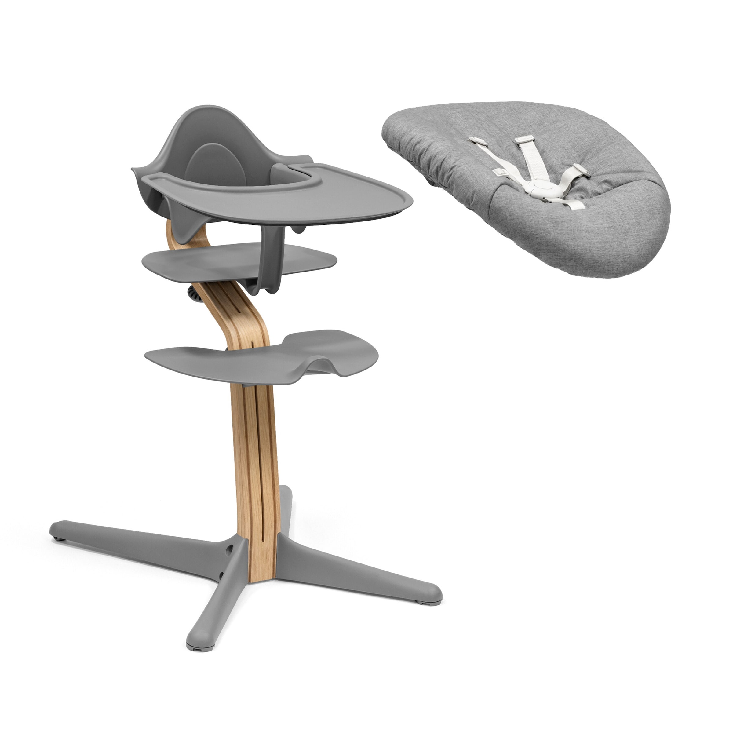 Stokke® Nomi Bundle Hochstuhl Eiche inkl. Newbornset, Babyset und Tray Unkategorisiert online kaufen