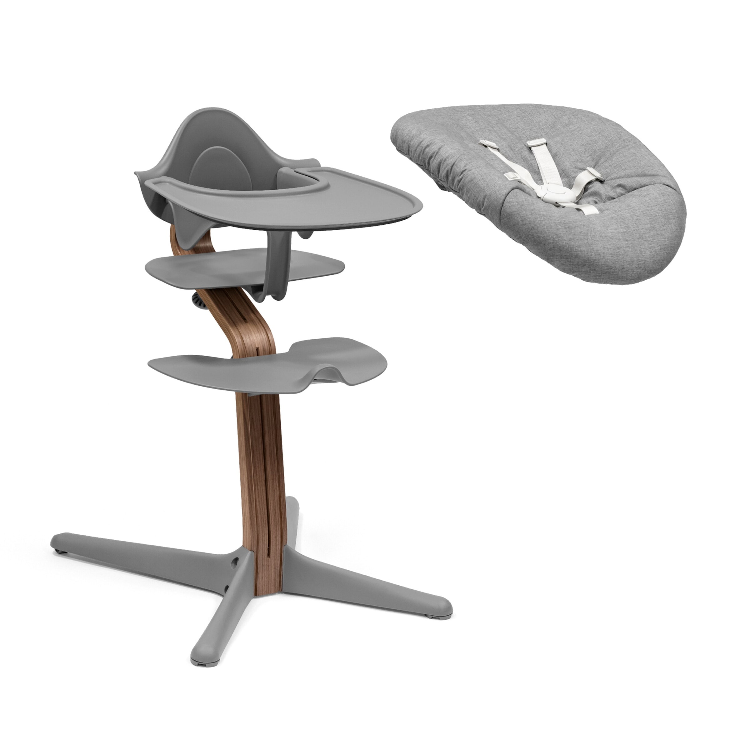 Stokke® Nomi Bundle Hochstuhl Walnuss inkl. Newbornset, Babyset und Tray Unkategorisiert online kaufen