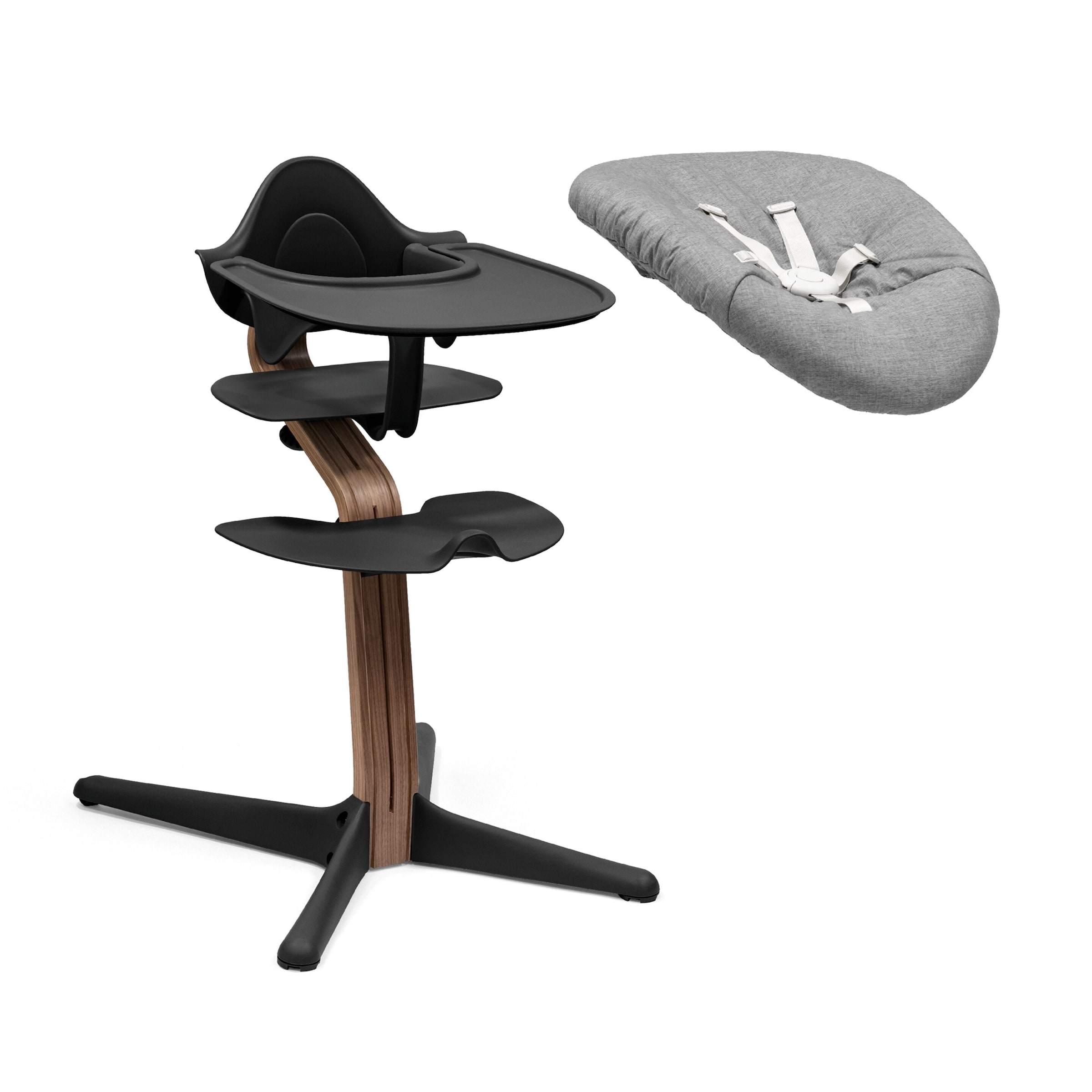 Stokke® Nomi Bundle Hochstuhl Walnuss inkl. Newbornset, Babyset und Tray Unkategorisiert online kaufen