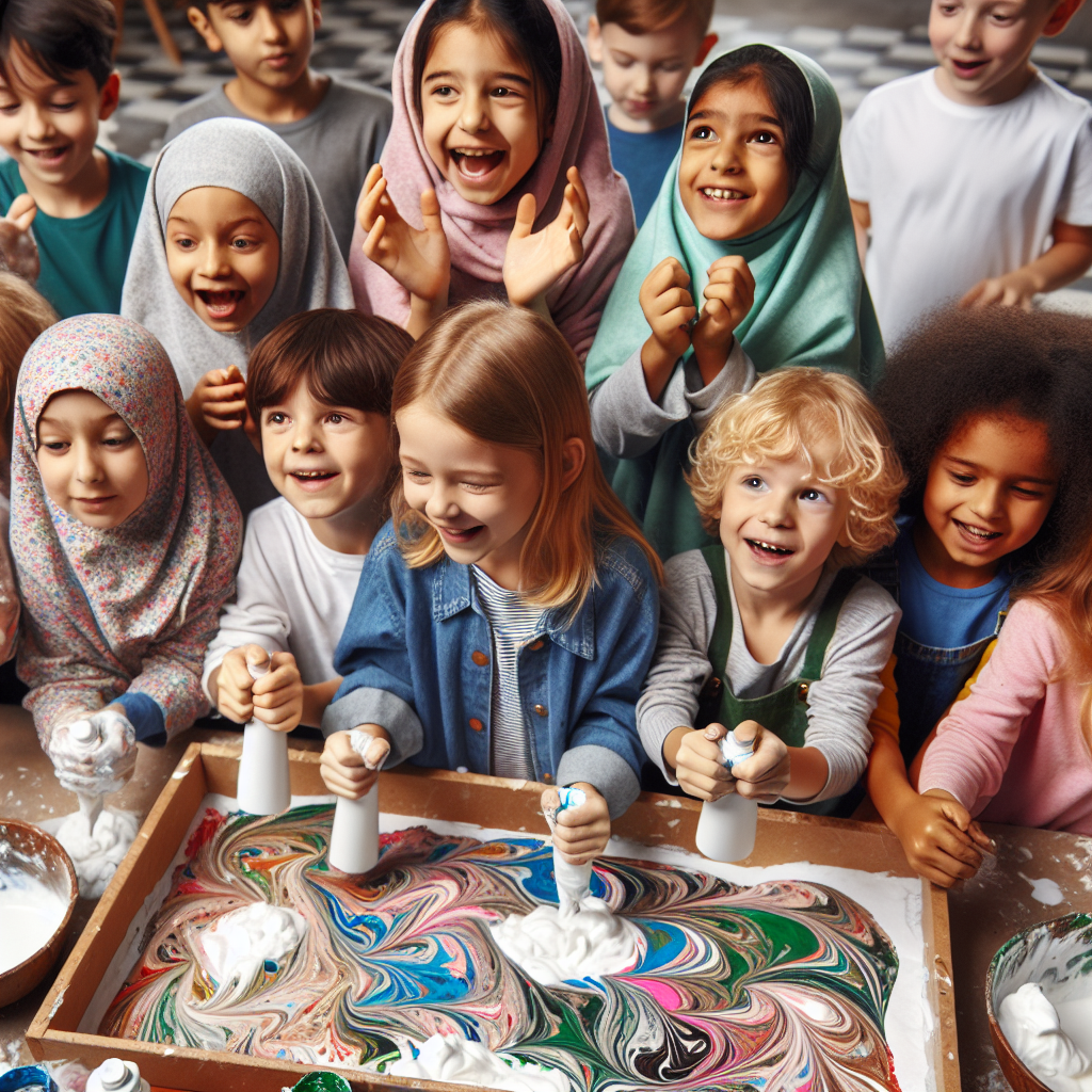 Die Faszination des Marmorpapiers: Eine unterhaltsame Kunstaktivität für Kinder