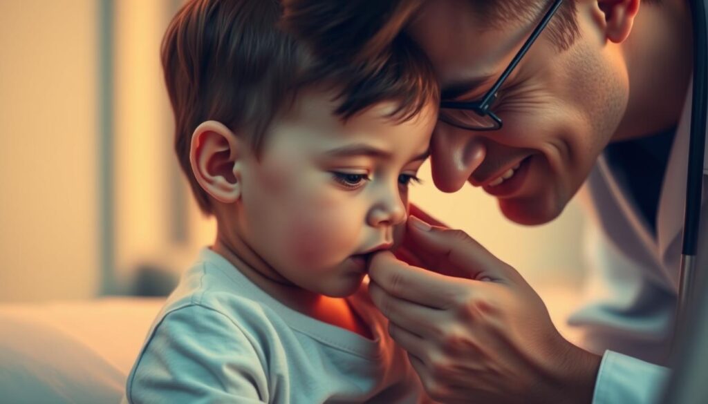 Medizinische Behandlung für rote Wangen bei Kindern