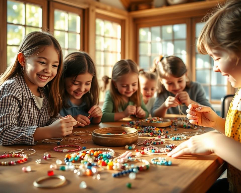 Schmuck basteln mit Kindern