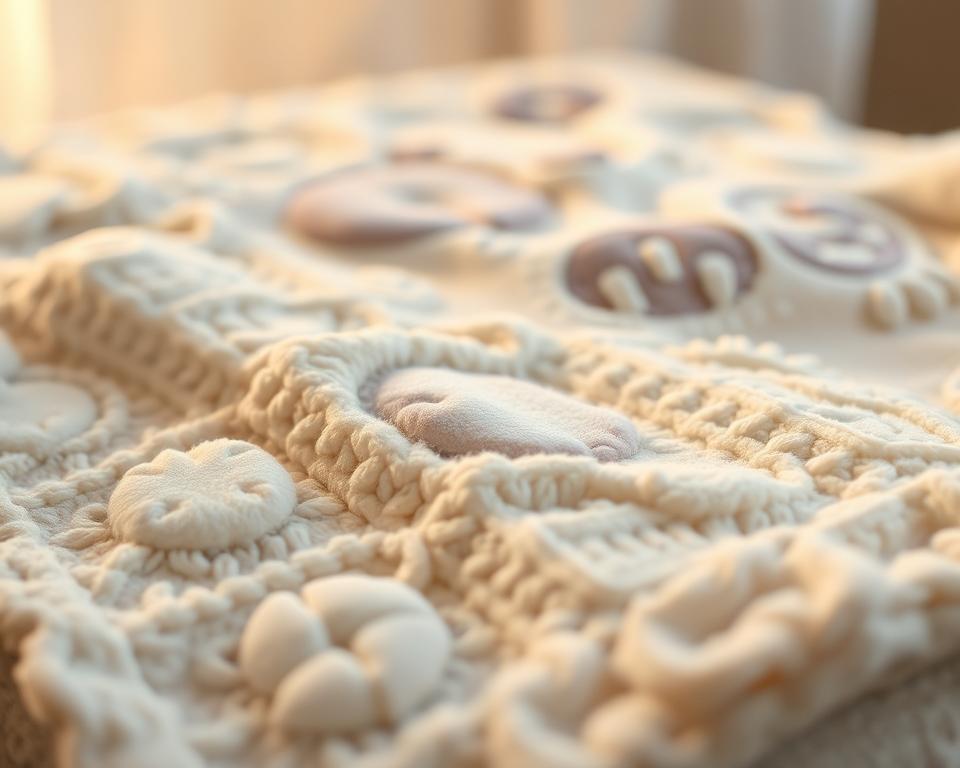 Babydecke mit Applikationen