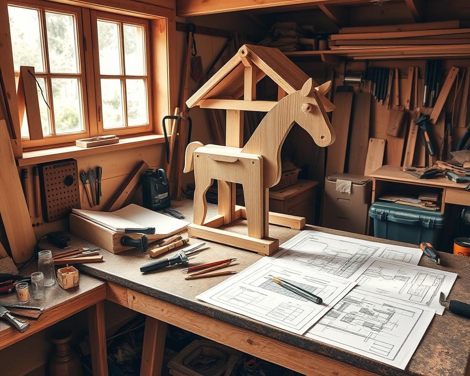 Holzpferd Planung Vorbereitung