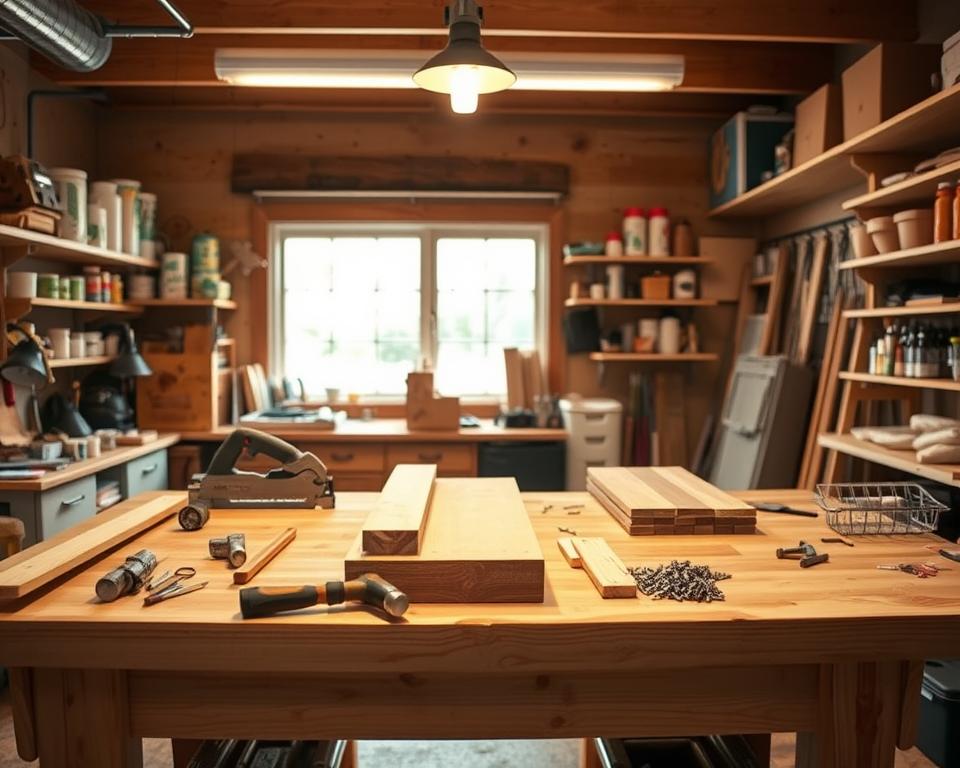 Materialien für Wickeltisch bauen