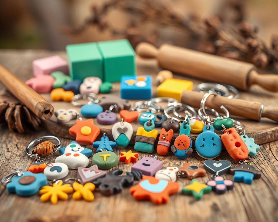 Polymer Clay Schlüsselanhänger Bastelideen