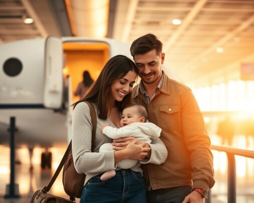 Fliegen mit Baby: Die besten Tipps für Eltern