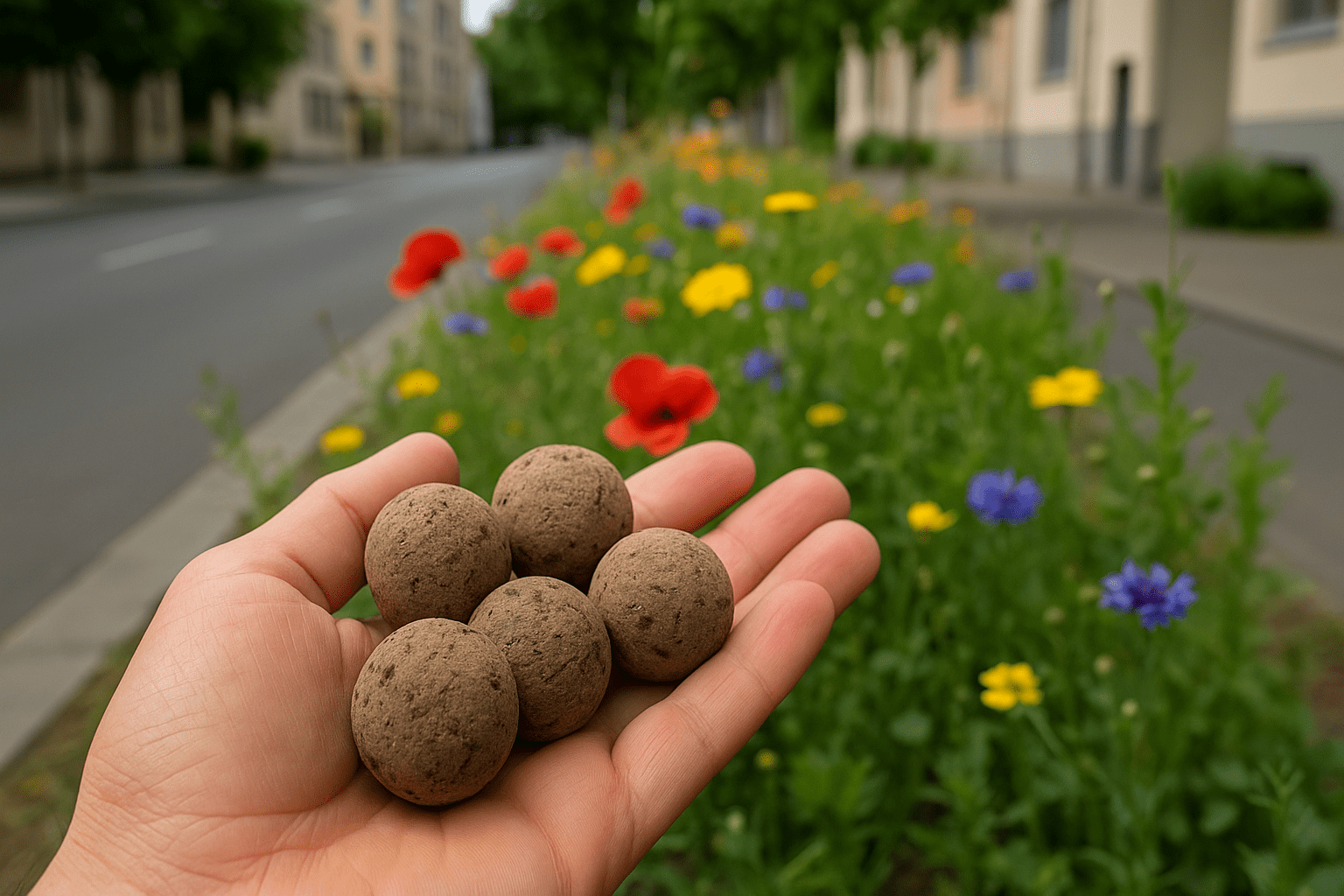 Grüne Munition: Wie Samenbomben die Stadtbegrünung revolutionieren