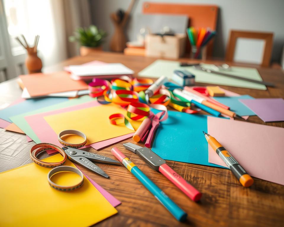 DIY Materialien für Einladungskarten