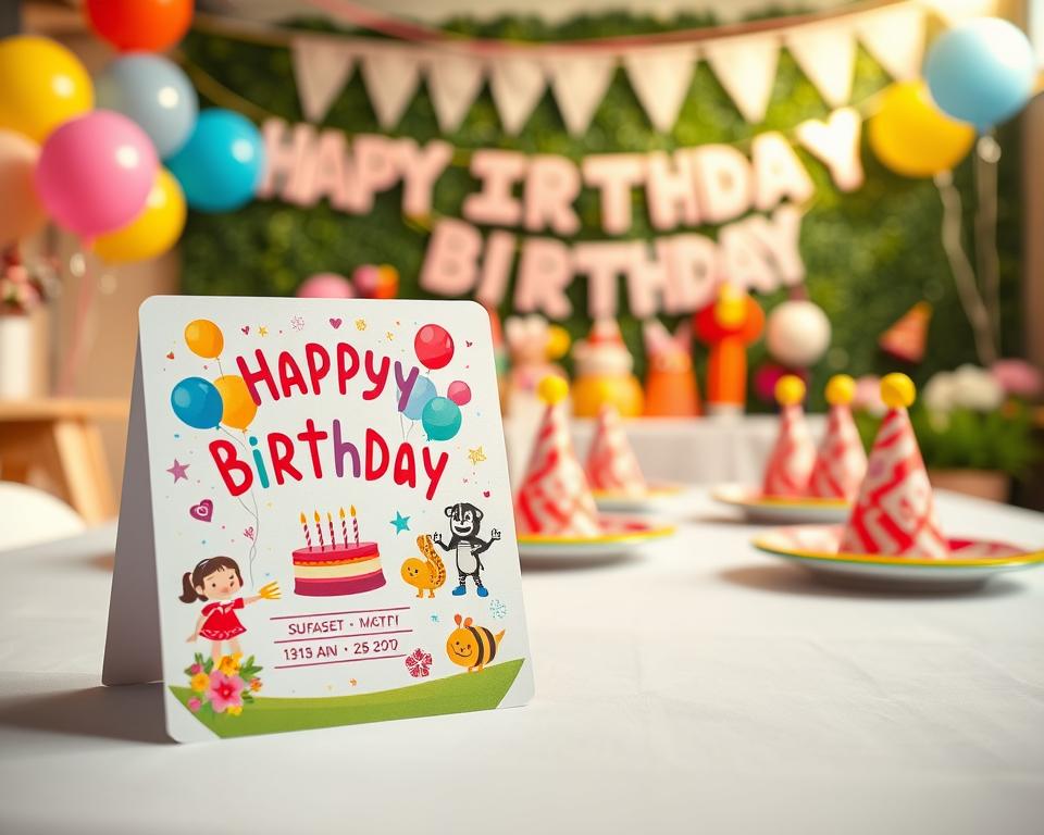 Einladungskarten für Kindergeburtstag