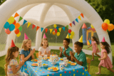 Kindergeburtstag im aufblasbaren Partyzelt feiern