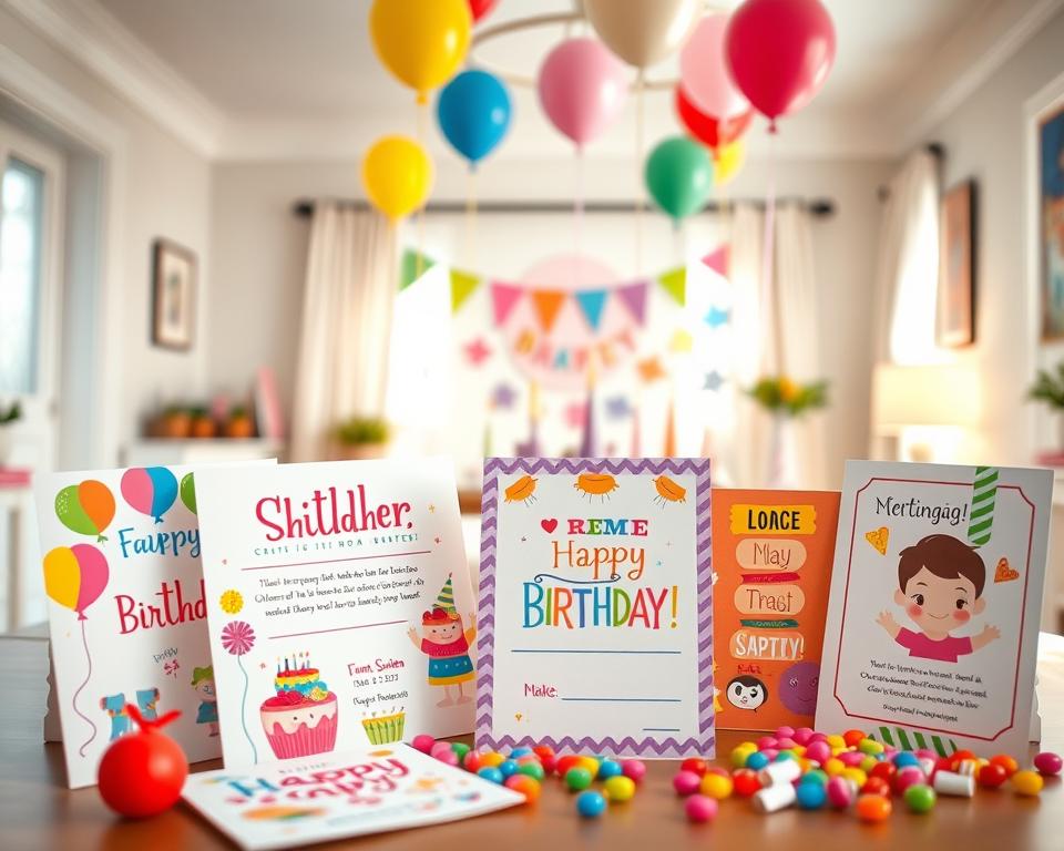 Personalisierte Einladungen zum Kindergeburtstag