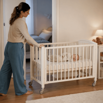 Babybett mit Rollen: Standortwechsel, Bremsen und sichere Schlafumgebung