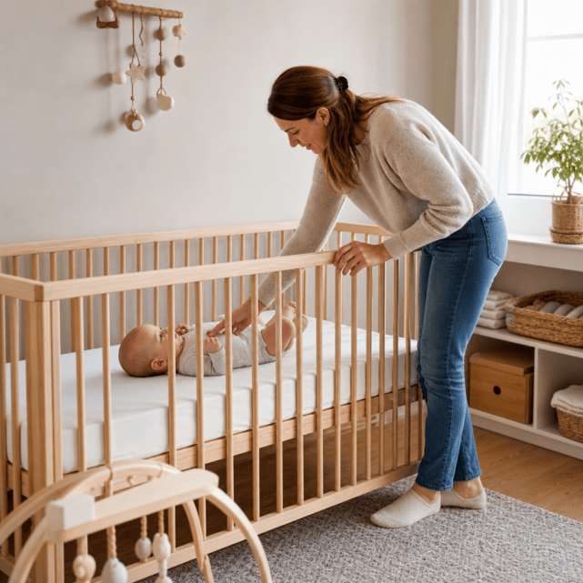 Babybett sicher nutzen: Liegehöhe, Gitter und Schlafumgebung