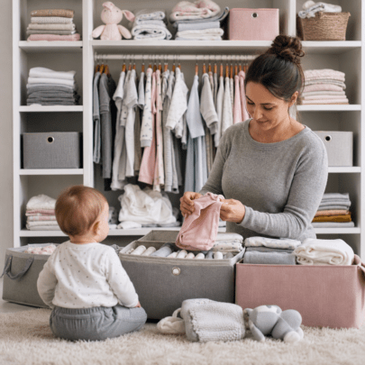 Babykleidung im ersten Lebensjahr sinnvoll sortieren und aufbewahren