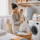Babykleidung waschen, trocknen und hygienisch aufbewahren – Ratgeber zu Wäschekreislauf und hygienische Aufbewahrung von Babykleidung im ersten Lebensjahr