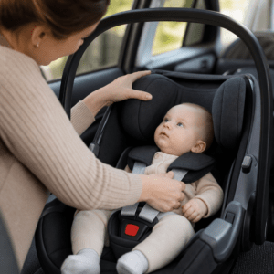 Babyschale im ersten Lebensjahr: Kopfstütze und Gurthöhe passend einstellen – Ratgeber zu Kopfstütze und Gurthöhe in der Babyschale im ersten Lebensjahr richtig anpassen