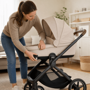 Babywanne auf dem Kinderwagengestell: Einrasten, Prüfen und sicher losfahren – Ratgeber zu Sichere Befestigung der Babywanne auf dem Kinderwagengestell im ersten Lebenshalbjahr