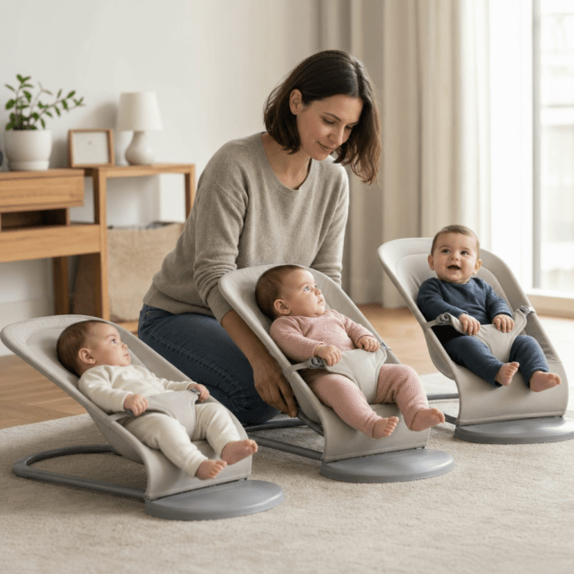 Babywippe mit verstellbarer Neigung: Positionen, Entwicklungsstand und sichere Nutzung