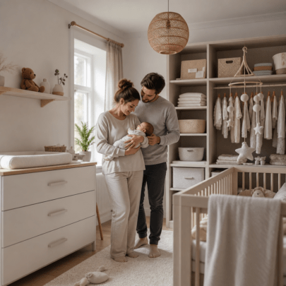 Babyzimmer einrichten: Bett, Wickelplatz und Stauraum im ersten Jahr