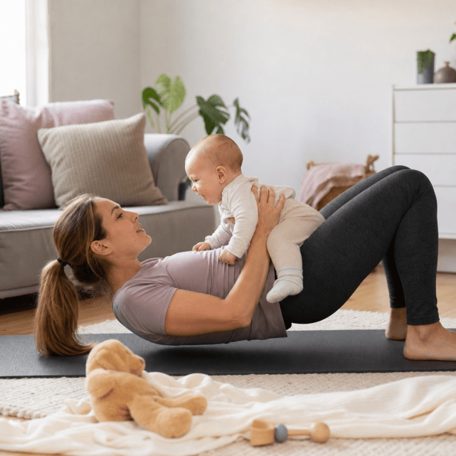 Beckenboden nach der Geburt: Rückbildung im Alltag mit Baby