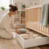 Bettkasten unter dem Babybett: Stauraum sicher und praktisch nutzen – Ratgeber zu Unterbett-Stauraum im Babyzimmer für Kleidung, Bettwäsche und Alltagszubehör