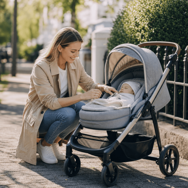 Buggy ab Geburt: Liegeposition, Neugeborenennest und sichere Nutzung im ersten Lebensjahr