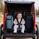 Ein Baby im Doppelfahrradanhänger: mittig sitzen, korrekt sichern und ausgewogen beladen – Ratgeber zu Ein Baby im Doppelfahrradanhänger: Sitzposition, Gurtsystem und Gewichtsverteilung