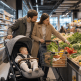 Einkaufen mit Baby im ersten Lebensjahr: Planung, Pausen und Reize – Ratgeber zu Einkaufen mit Baby im ersten Lebensjahr: Wege, Kinderwagen, Pausen und Reizschutz