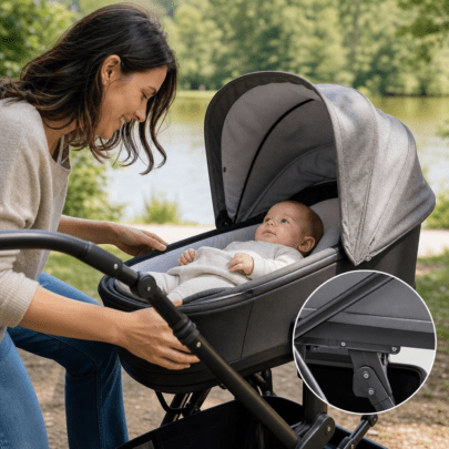 Geneigte Liegeposition im Kinderwagen: Nutzen, Grenzen und sichere Anwendung