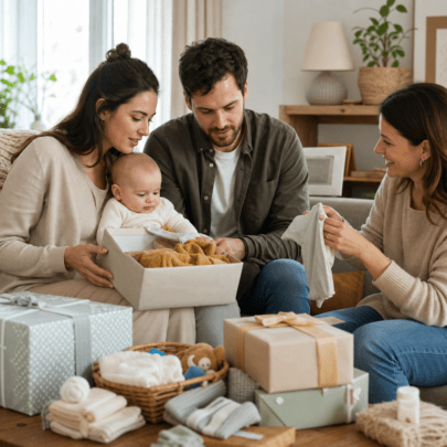 Geschenke zur Geburt: praktische Ausstattung für Babys im ersten Lebensjahr