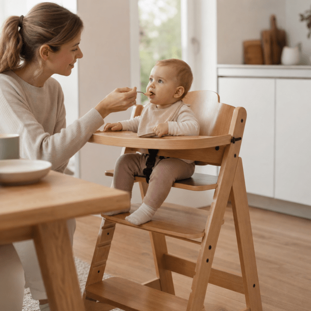 Holzhochstuhl fürs Baby: Stabilität, Pflege und Alltagstauglichkeit