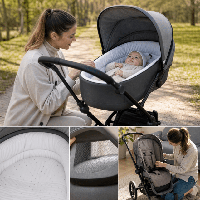 Kinderwagen-Tragewanne ab Geburt: worauf Eltern achten sollten