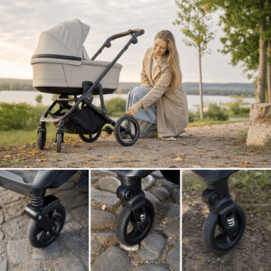 Kinderwagenfederung im ersten Lebensjahr richtig einschätzen – Ratgeber zu Federung am Kinderwagen im ersten Lebensjahr: Komfort, Untergrund und richtige Einstellung