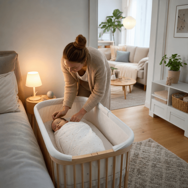 Kleines Babybett ab Geburt: Schlafplatz, Raumplanung und Übergang im ersten Jahr