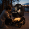 Licht und Ladefunktion am Kinderwagen: Nutzen, Grenzen und sichere Handhabung – Ratgeber zu Elektrische Zusatzfunktionen am Kinderwagen im ersten Lebensjahr