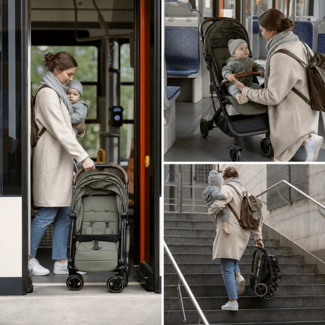 Mit dem Buggy im Nahverkehr: Einsteigen, Abstellen und Tragen im Alltag