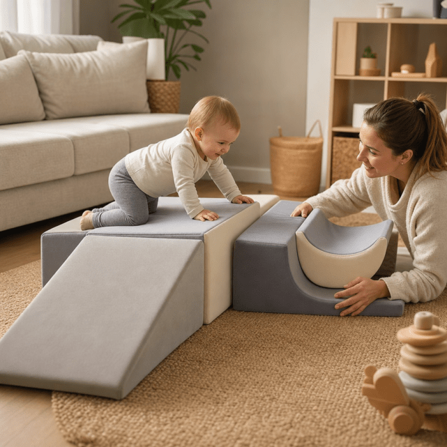 Modulares Spielsofa ab Krabbelalter: Aufbau, Material und sichere Nutzung im Wohnbereich