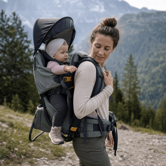 Rückentrage für Babys ab Sitzalter: Passform, Gurte und Pausen unterwegs